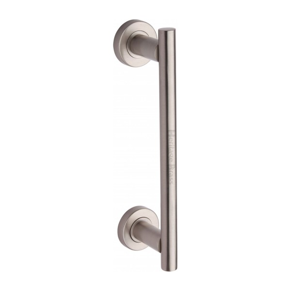 T-BAR PULL DOOR HANDLE ON FACE FIX ROUND ROSE